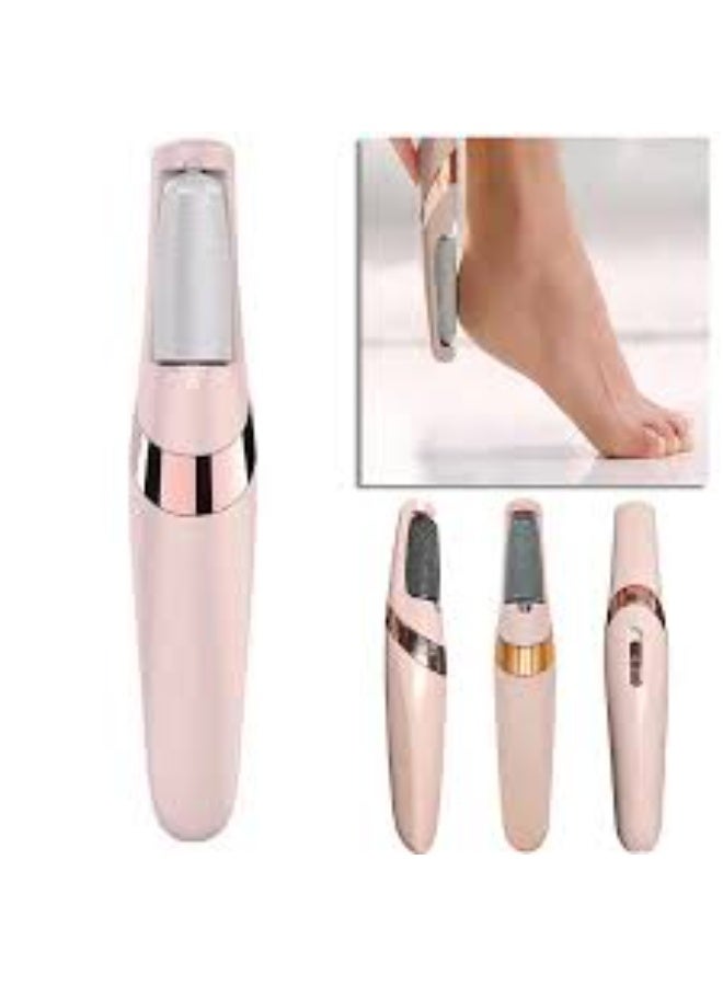 Electric pedicure device for foot care with two heads, portable device for removing foot cracks and dead skin, foot cleaning and foot care tool. - Image 4